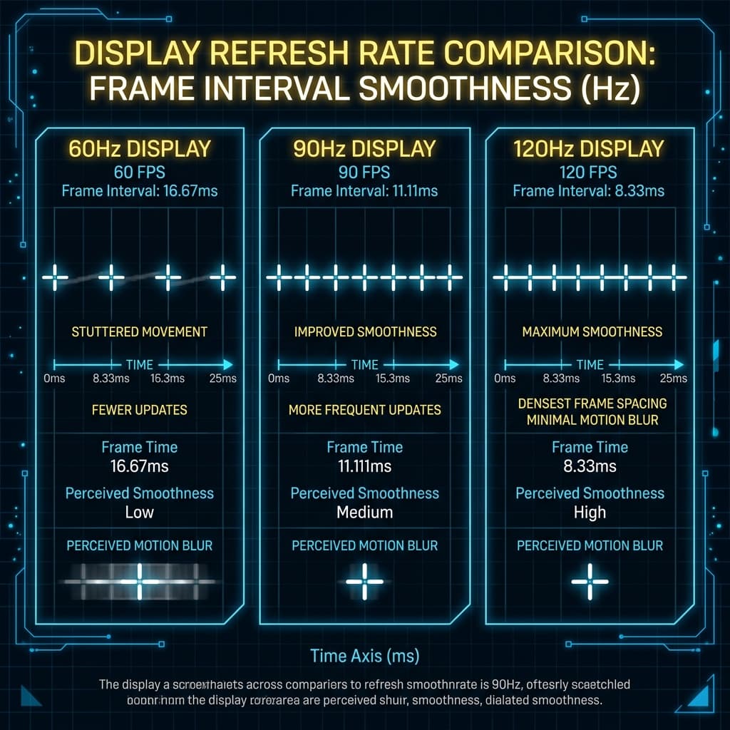 PUBG Mobile Refresh Rate Comparison