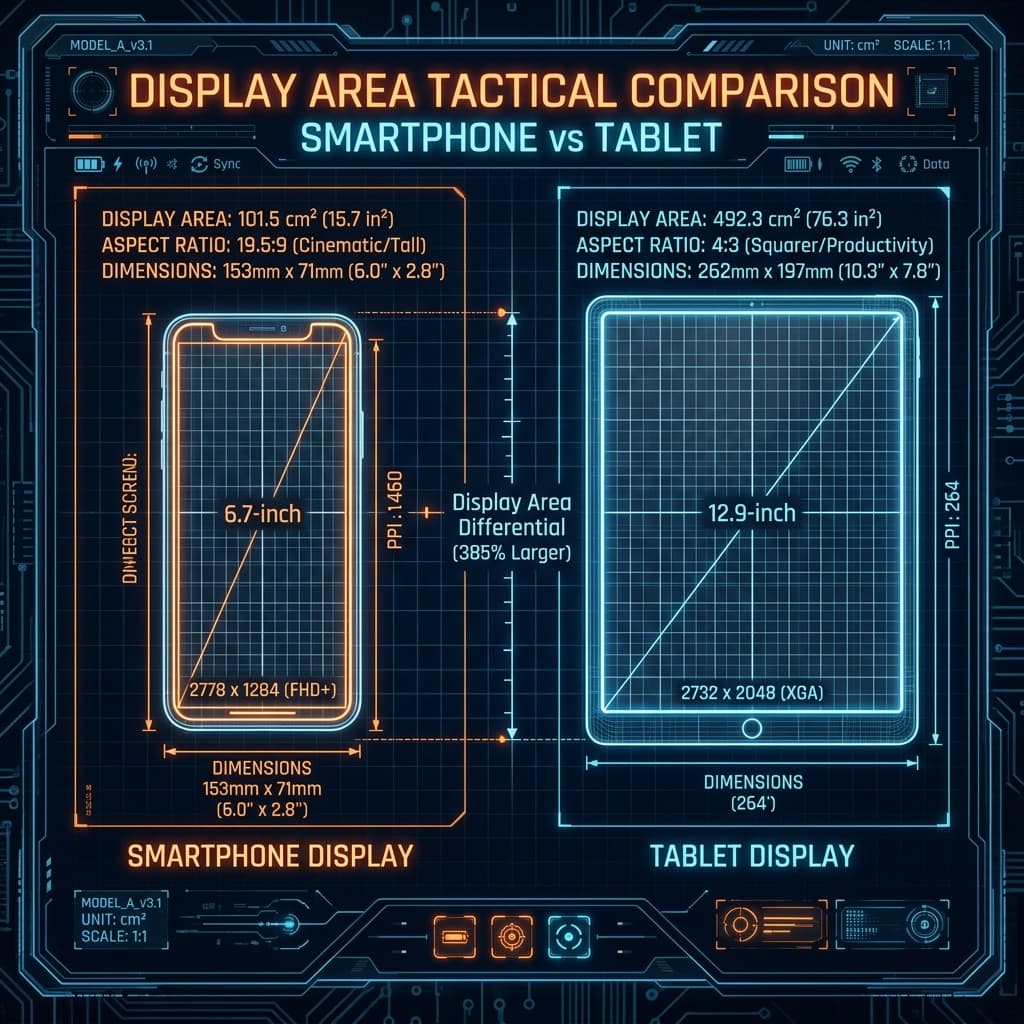 Tablet vs Phone Aspect Ratio comparison